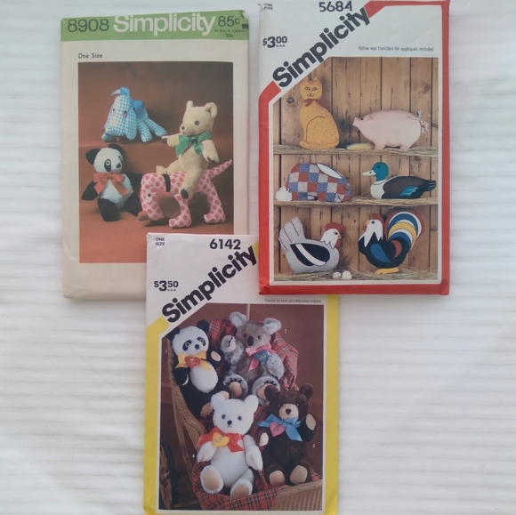 Simplicity Other - Vintage Simplicity Animal Patterns